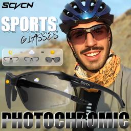 Scvcn óculos fotocromáticos para ciclismo, masculino, mtb, ciclismo, mulheres, bicicleta de estrada, uv400, esportes ao ar livre, corrida - Image 6