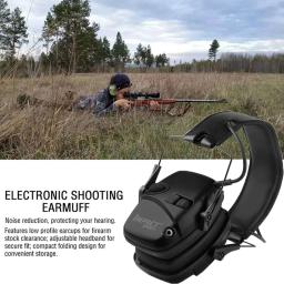 Original anti-ruído impacto som amplificação tiro eletrônico earmuff caça tático fone de ouvido de proteção auditiva - Image 2