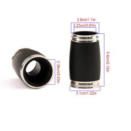 Componente profissional do tubo de ajuste do clarinete, Duas seções, Universal B Flat Pipe, Acessório instrumento de sopro, Peças sobressalentes - Image 6