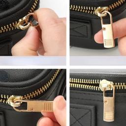Universal Destacável Metal Zipper Head, Zipper Puller, DIY Craft, Costura, Acessórios de roupas, Kits de reparação para Zipper Slider, 5pcs - Image 5