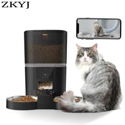 Automatic Smart Pet Alimentador para Pequenos Animais, Cat e Dog Food Dispenser, Gravação de Voz, Food Bowl, Câmera, 4L - Image 1