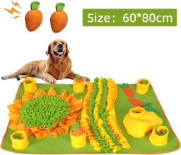 Cães grandes Snuffle Mat Pet Leak Food Mat Anti-engafamento Mat Cobertor de treinamento para cães Brinquedo de trabalho de nariz, Retentorna a inteligência alimentar - Image 1