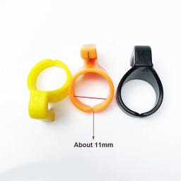 Dedal Dedo Lâmina Plastic Needle Craft, Anel Thread Cutter, DIY Acessório Máquina de Costura Doméstica, Novo, 2Pcs, 5Pcs - Image 3