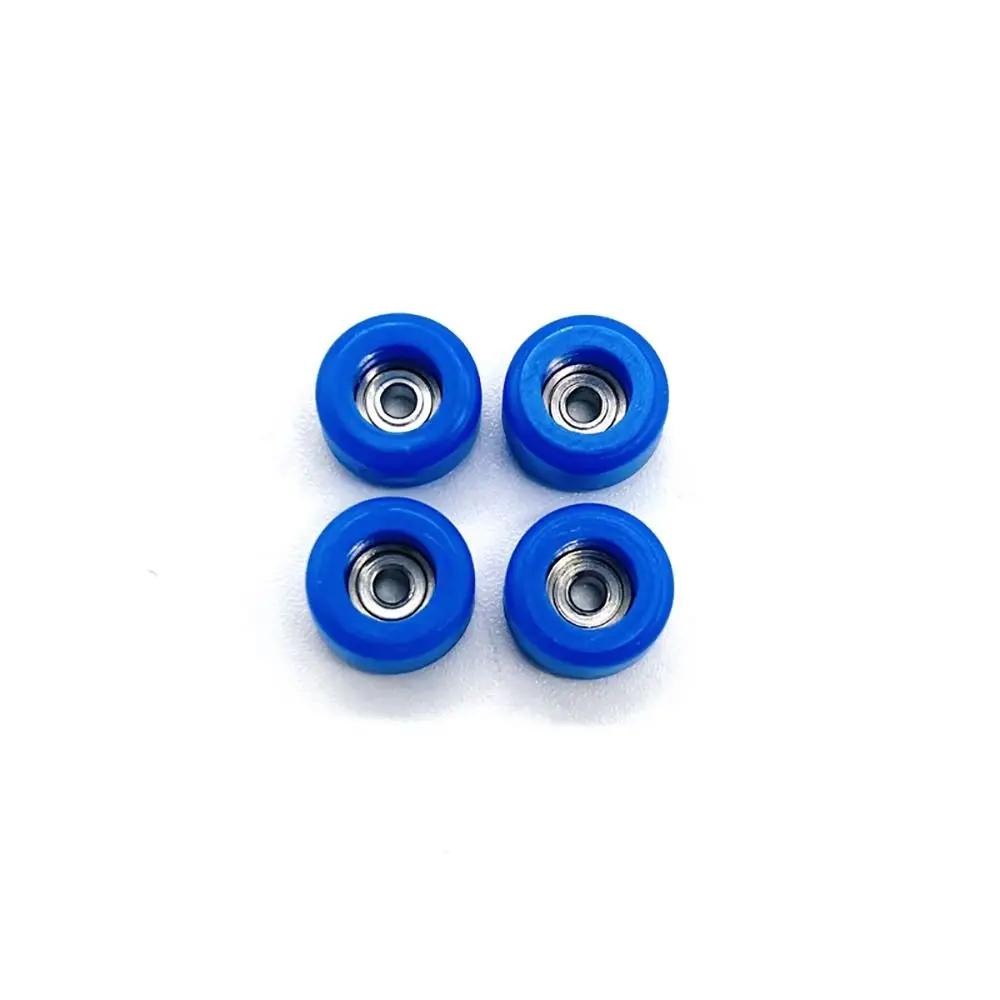 4 pçs nova roda de rolamento profissional pu metal uretano dedo rodas cnc mini dedo skate placa acessório - Image 1