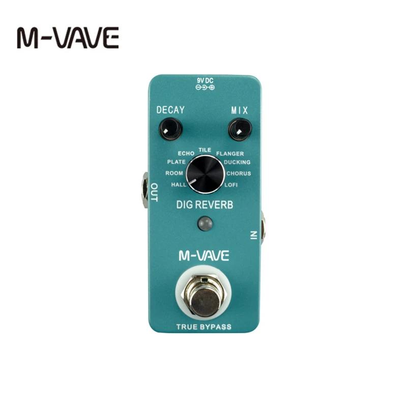 M-Vave-DIG REVERB Pedal Efeito Guitarra, 9 Reverb Tipos, True Bypass, Full Metal Shell, peças de guitarra, acessórios - Image 1