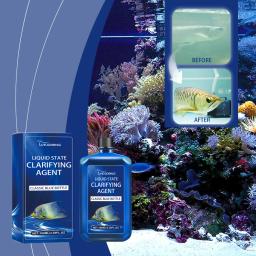 Aquário Fish Tank Purificador de Água Clara, Qualidade Fish Supplies, Removedor De Algas, Agente De Limpeza, Agente De Purificação De Água, 100ml - Image 1