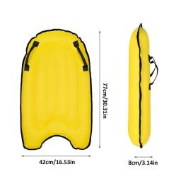 Prancha monocromática portátil com alça, tapete flutuante, boia kickboard, pranchas dobráveis, piscina, praia, praia - Image 6