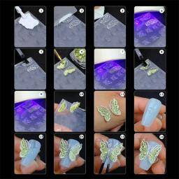 Molde arte 3D com variedade padrões, modelo escultura adesivo, ferramentas estêncil, moldes para entusiastas - Image 5