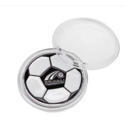 Moeda do aleta da liga do zinco do metal, esmalte macio, esporte, lance do futebol, árbitro do futebol, 1PC - Image 1