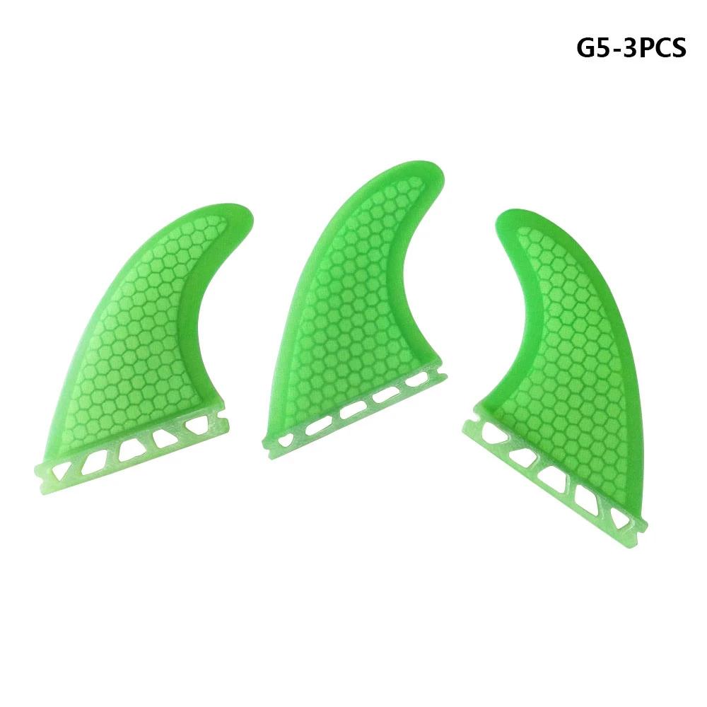 Prancha de surf único tabs fin favo mel fibra vidro material surf m tamanho barbatanas boa qualidade surf tri conjunto frete grátis - Image 1