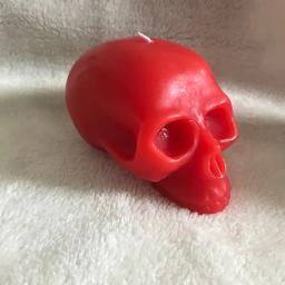 Vela em forma de crânio grande, branco, preto, vermelho, vela de figura de crânio, velas temáticas decorativas para festa de Halloween - Image 6
