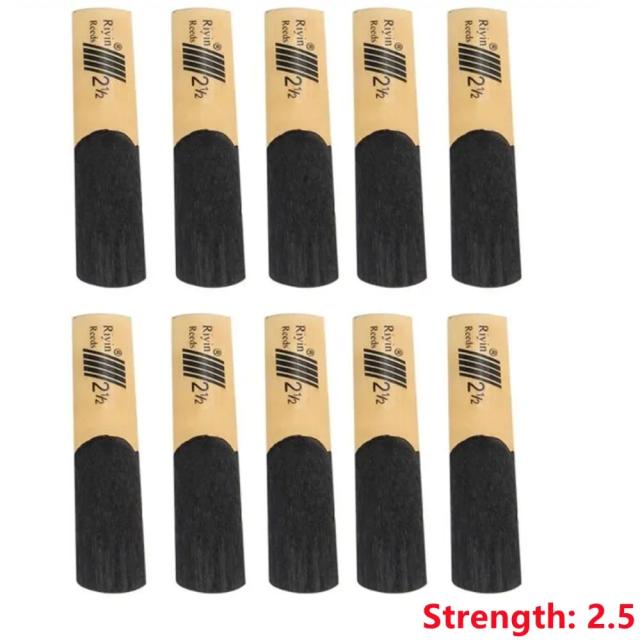 Palhetas de alta qualidade para saxofone tenor - Conjunto com 10 peças em forças 1.5 a 4.0 com caixa de plástico