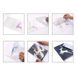 Fita de Vinil Transparente, Grade de Alinhamento de 4 Cores para Carro, Artesanato, Art Decal, Papel de Transferência, Adesivo, DIY, 30,5 cm x 100cm - Image 4