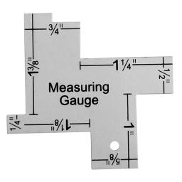 Costura deslizante Gauge com Nancy, Régua Tool, Costura Medidor, Quilting Régua, Acessórios de costura, 5 em 1, 2 pcs por lote - Image 3