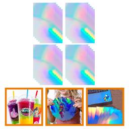 20 folhas de papel autoadesivo holográfico de folha de alumínio, adesivos de impressão a4, fantasia colorida, papelão colorido - Image 2