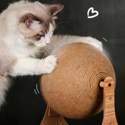 Brinquedo interativo Cat Scratcher, bola para gatinhos, mordendo, escalando, exercitador, arranhando, suprimentos para animais de estimação - Image 2