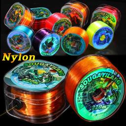 Sougayilang linha de pesca de náilon 220m linha de náilon arrasto máximo 7-38lb com caixa enrolamento simples a linha para carretel de pesca para água salgada - Image 1