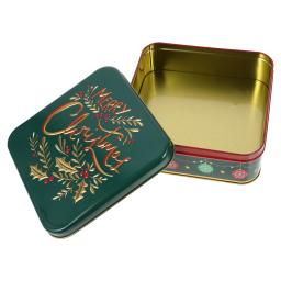 Caixa de armazenamento para biscoitos, latas para presente com tampas 1700X1700X620CM Caixa para doces de Natal - Image 4