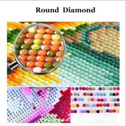 Hunter Diamond Painting Kit, DIY cor pintura a óleo, mão arte do mosaico, presente decoração para casa, cor 5D, novo, 2024 - Image 6