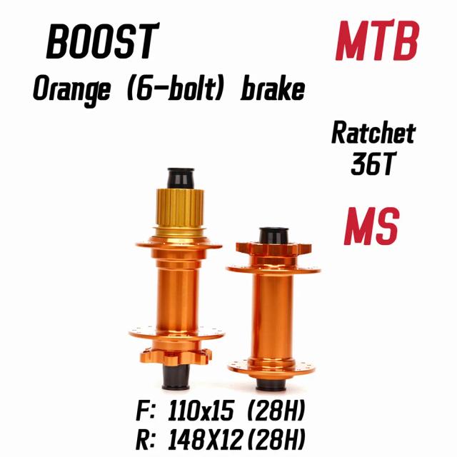 Cubo de Roda MTB Boost 6 Bolt 28/32 Furos HG/XD/MS 36T Catraca