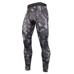 Homens Camuflagem Calças Justas Homem Fitness Compressão Calças de secagem rápida Rashguard Elastic Leggings para Treinamento de Ginásio - Image 2
