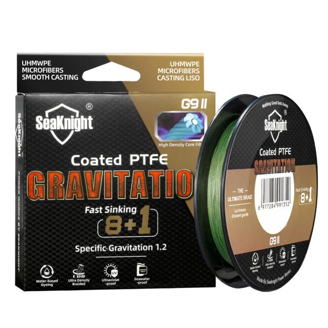 SeaKnight Linha de Pesca G9 II Afundamento Rápido 300m/150m PTFE Revestida