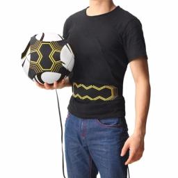1 pçs instrutor de futebol chute jogar solo prática treinamento auxílio habilidades controle equipamentos ajustáveis sacos bola presente - Image 1