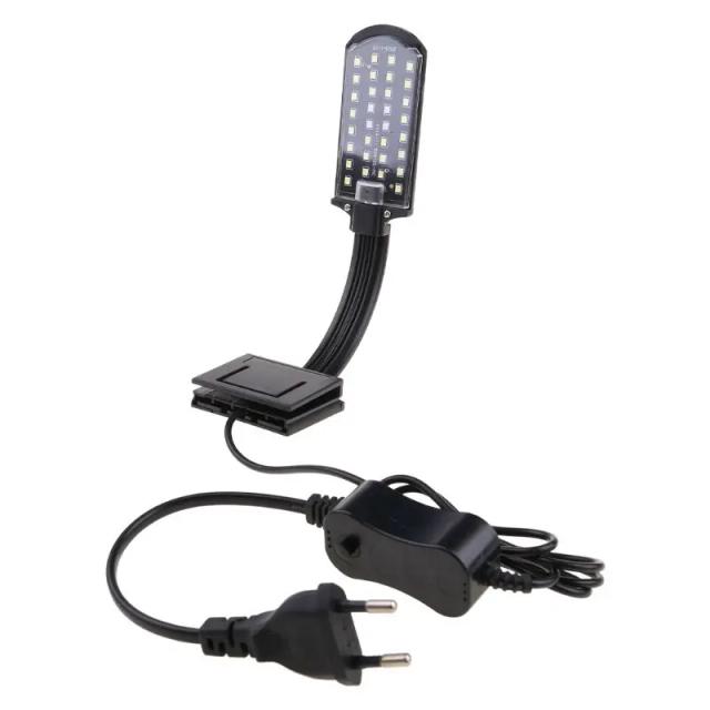 Iluminação LED Aquária: Braçadeira com 32 Contas em Branco e Azul para Tanques de Peixes 5W