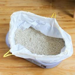 Saco de maca de gato de fechamento automático suprimentos de gato leve compostable durável forros de caixa de areia de gato de estimação - Image 1