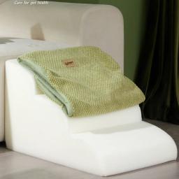 Espuma de memória Sofá Escadas para Pequeno Cão e Gato, Rampa de cama antiderrapante, 2 ou 3 Passos Escada, Pet Shop, Atacado - Image 4