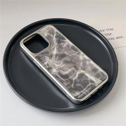 Japão ins água ondulação artística caso de telefone para iphone 15 13 14 12 16 pro max 11 plus capa traseira à prova de choque - Image 6