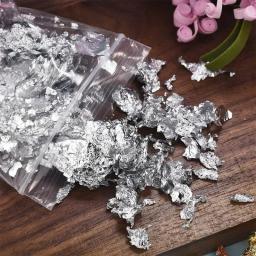 3/5g ouro prata bronze folha de papel irregular alumínio adesivo flocos glitter artesanal resina cola epoxy decoração vela fazendo suprimentos - Image 2