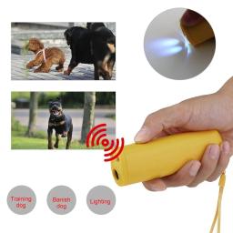 Ultrasonic Dog Repeller, Anti Latido Dispositivo, Stop Bark Controle, Suprimentos de Treinamento com Lanterna LED, 3 em 1 - Image 5