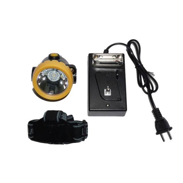 Farol de LED à prova de explosão para acampamento e atividades ao ar livre com capacete de segurança, impermeável e compatível com plugs da UE, EUA e AU - Modelo BK2000