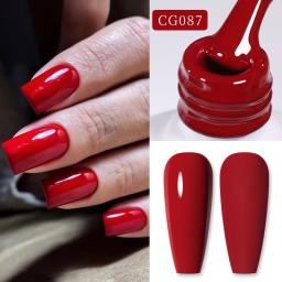 NASCIDO PRETTY-Polonês Semi Permanente para Unhas, Manicure Art, Soak Off, Vernizes UV LED, Suprimentos para Unhas, Vermelho Fosco, 10ml, 130 Cores - Image 4