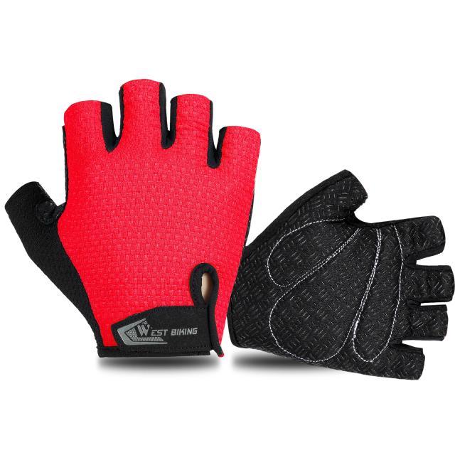 Luvas de Ciclismo Antiderrapantes West Bike: Meia Dedo, Respiráveis e Ideais para Homens e Mulheres em Esportes ao Ar Livre, Corrida e MTB no Verão
