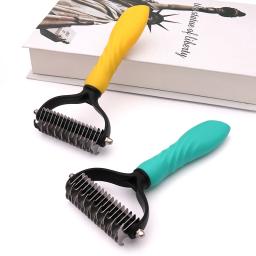 Pet Depilação Pente, Gato e Cão Escova, Cabelo Derramamento Pentes, Pele De Aparar, Escovas Dematting, Grooming Tool, Nova Chegada - Image 4