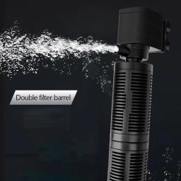Silenciosa Aeração Purificador De Água, Bomba Interna, submersível Aquário Filtro, Oxigênio, Submersíveis Acessórios, 3 em 1 - Image 4