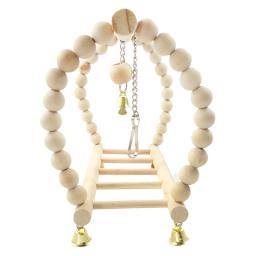 Pássaro suspensão ponte escada balanço pendurado quadro de escalada brinquedo para papagaio cor sólida pet gaiola acessórios - Image 4