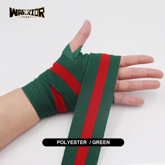 Banda de Boxe Colorida de Alta Qualidade com Padrão Listrado - Mão Wraps para Treinamento, 3m e 5m, Pacote com 2 Peças