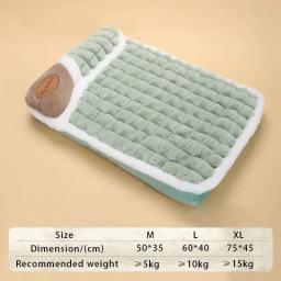 Tapete de pelúcia calmante fofo, cama pet, colchão super macio para cães e gatos, facilidade de humor quente, inverno - Image 4