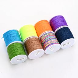 Fio de Nylon para DIY Fazendo Pulseira e Colar, Corda, Handmade Craft Acessórios, 0.8mm, 95m por Rolo - Image 3