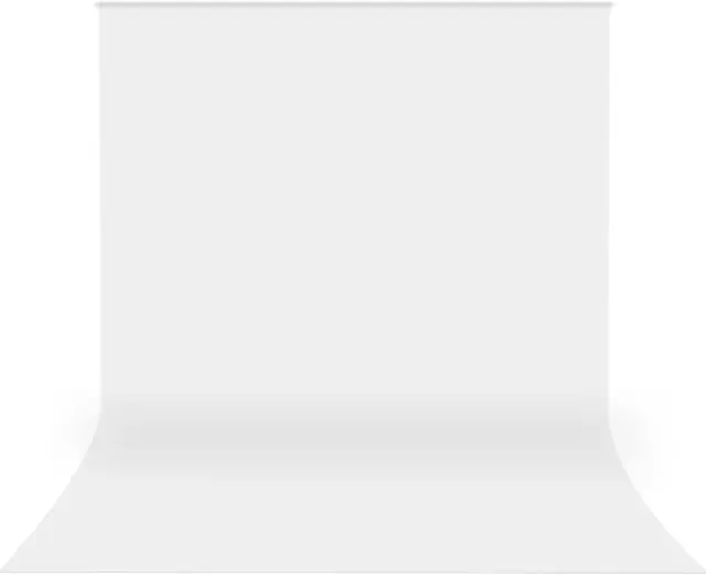 Pano de Fundo Branco em Algodão Musselina para Estúdio Fotográfico com Cortina Chromakey