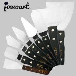 Lâmina de Pá Multi-forma, Raspador de Paleta de Cor Única, Faca Apontada, Tinta a Óleo, Acrílico, Guache, Pá Faca, Criação, 8 - Image 1