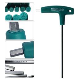Chave hexagonal tipo t para ciclismo, ferramentas de reparo de bicicleta, conjunto de chave allen com alça de borracha - Image 4