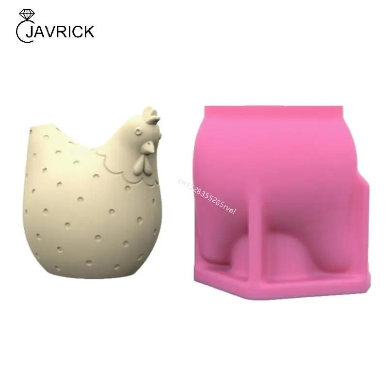 Molde silicone criativo para decoração frango, para inserção penas, artesanato doméstico - Image 1