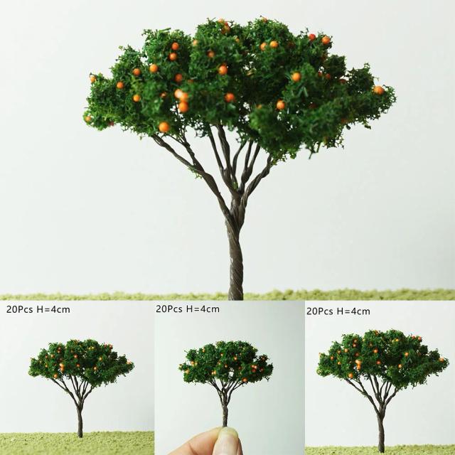Micro Árvores para Paisagismo: 20 Peças de 7cm para Dioramas, Ferrovias e Construções Decorativas