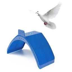 1pc pomba pomba de plástico resto suporte quadro de suprimentos habitação quadro poleiros aves conjunto suporte suprimentos pássaro - Image 1