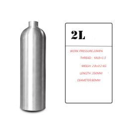 Liga De Alumínio Cilindro De Mergulho, Tanque De Oxigênio, Respirador De Mergulho, Bomba Do Tanque De Ar, Snorkeling, Equipamento De Respiração, 1L, 2L, 4L - Image 3