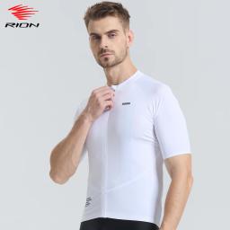 RION-Ciclismo Jersey para Homens, Camisas MTB, Slim Fit, Top Bicicleta, UPF 50 +, Camisa Motocross, Roupas de Bicicleta, Uniforme Pro Team, Reflexivo 20 ℃-35 ℃ - Image 1